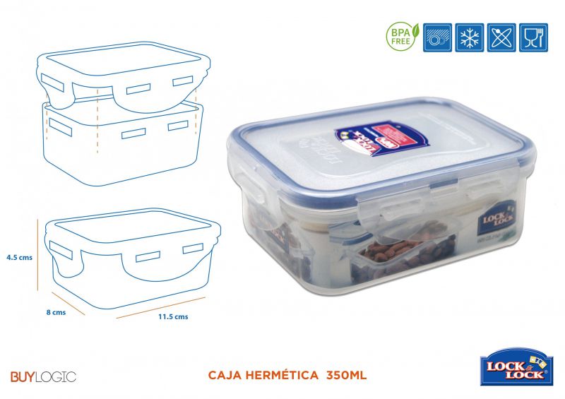 hpl806 caja hermética  350ml