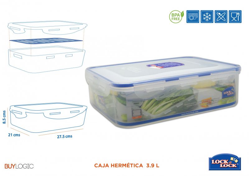 hpl834 caja hermética  3.9l