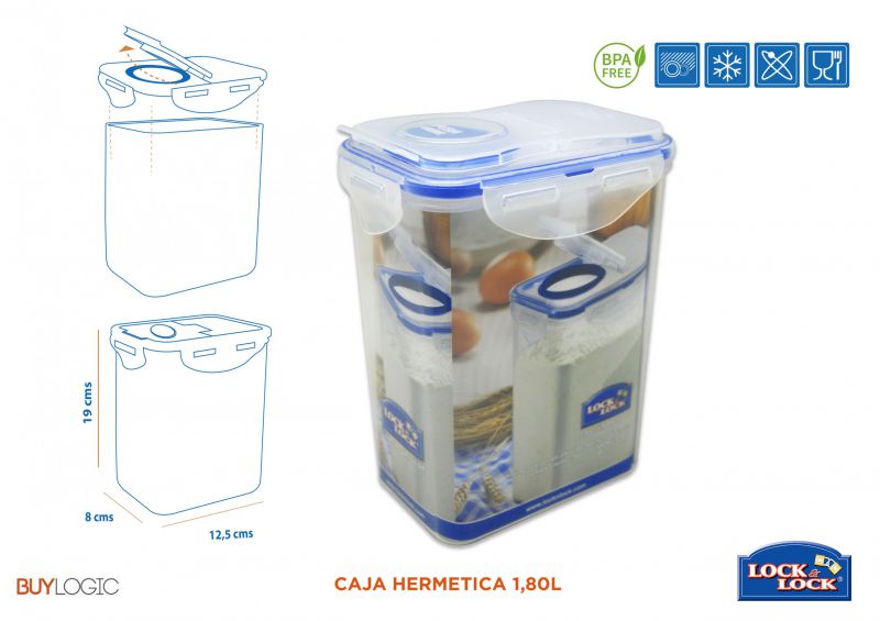 hpl813f caja hermetica 1,80l