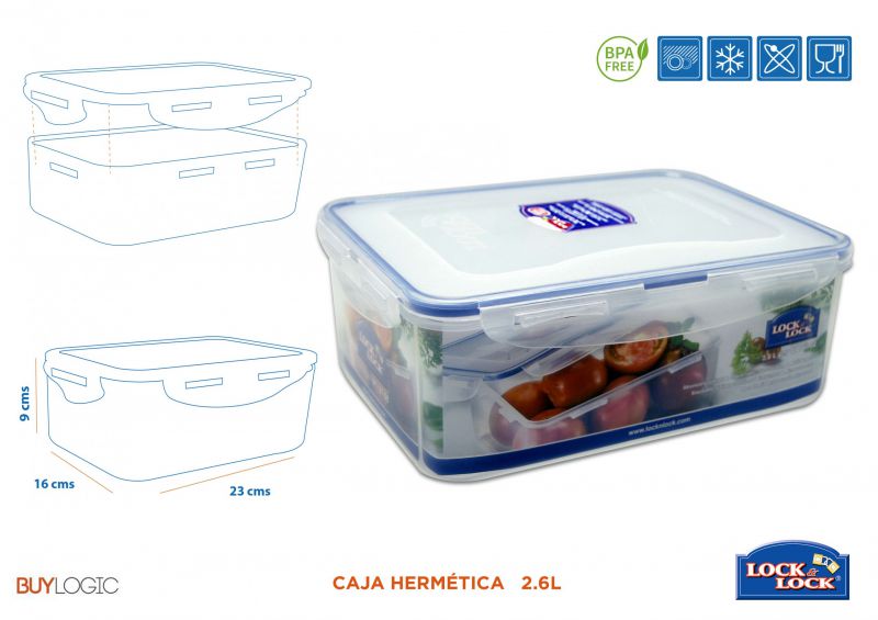 hpl826 caja hermética  * 2.6l