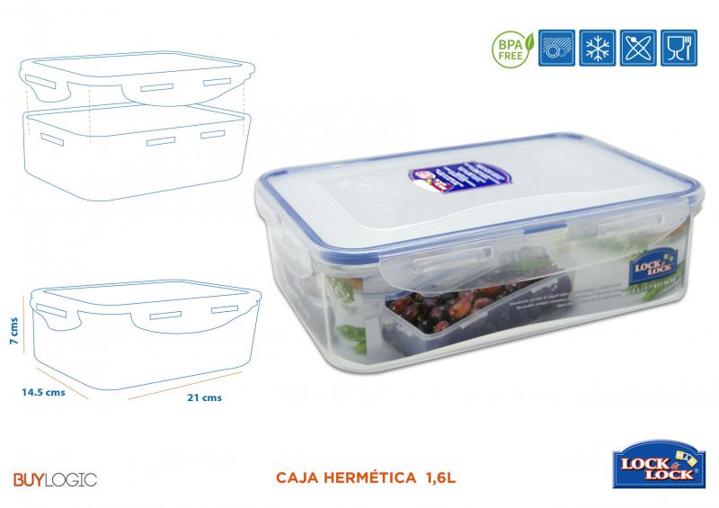 hpl824 caja hermética * 1,6l