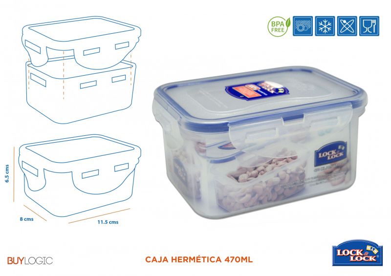 hpl807 caja hermética 470ml