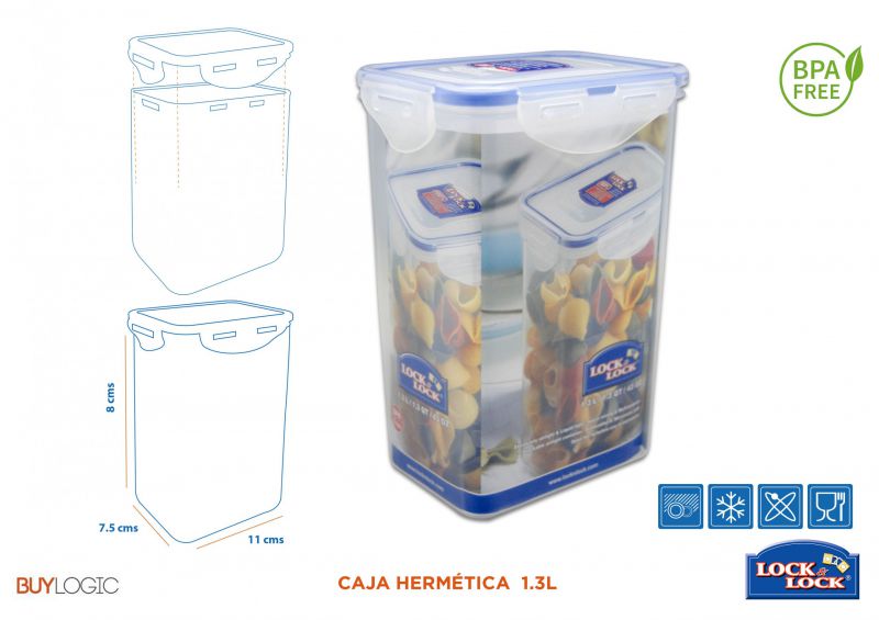 hpl809 caja hermética *  1.3l