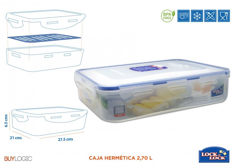 hpl832 caja hermética 2,70l