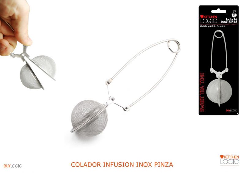 co colador infusion stan steel pinza