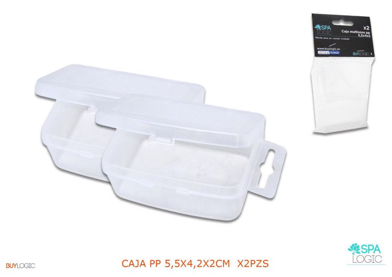 pp caja 5,5x4,2x2cm  x2pzs