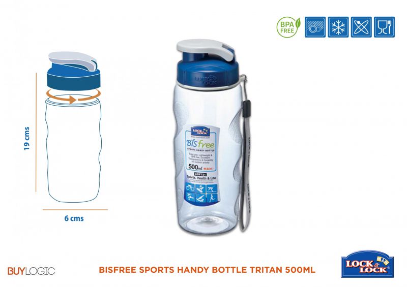 Bisfree sports handy bottle tritan 500ml