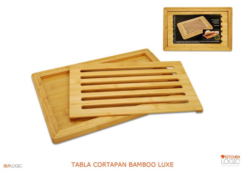 Bamboo tabla cortapan luxe