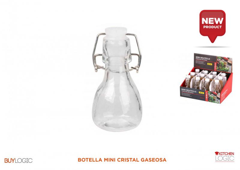 Botella mini cristal gaseosa
