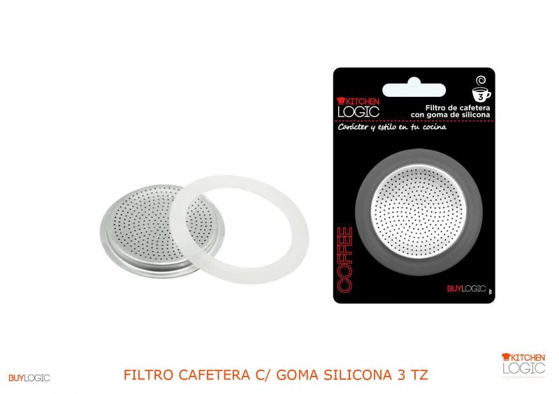 Filtro cafetera c/ goma silicona 3 tz