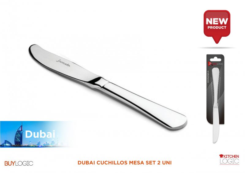 Dubai cuchillos mesa set 2 uni
