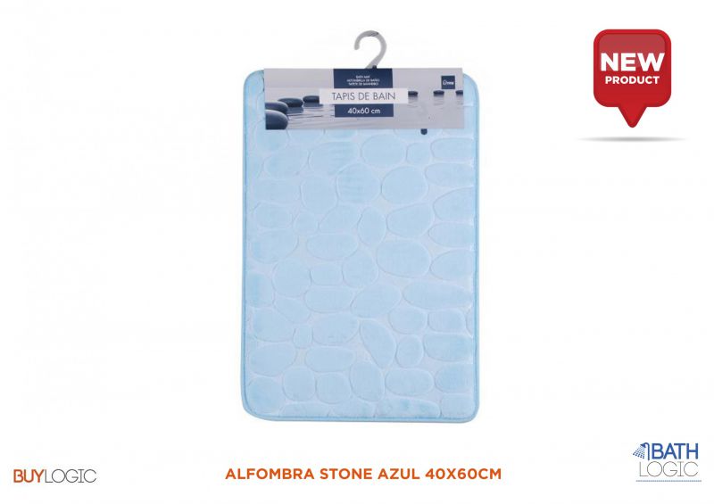 Alfombra stone azul 40x60